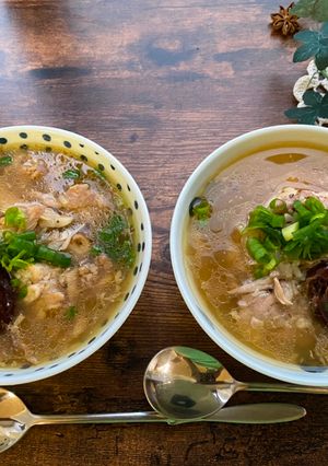 A picture of Korean Chicken Soup.