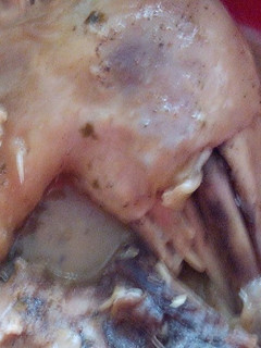 Una foto de Pollo al ajillo con limón en el microondas