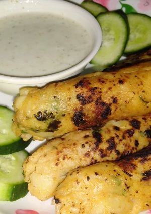 A picture of Tandoori potato kabab.