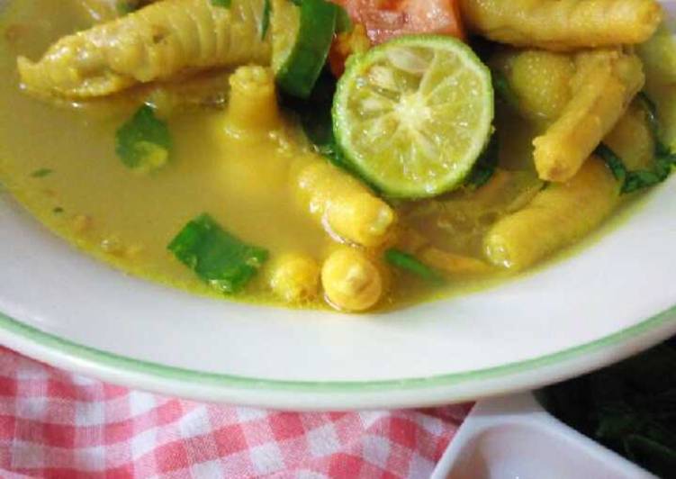 Resep 17. Soto Ceker Ayam Anti Gagal