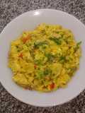 Risotto de pollo y hongos