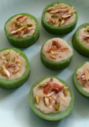A picture of Dudhi/lauki ki mithai.