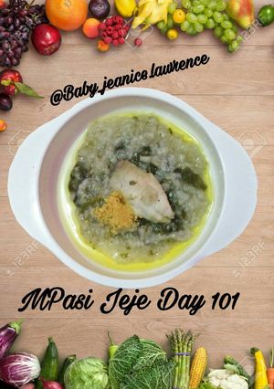 Foto resep MPasi 9m+ Bubur Bawal+bayam