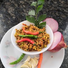 A picture of Ankurit ki sabzi (matki ki sabzi).