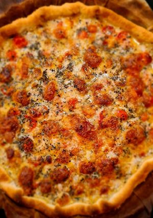 Une photo de Tarte tomate mozzarella