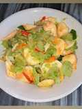 Pare Bakso Kepiting dengan Rebon