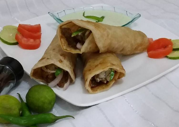 Simple Way to Make Ultimate Beef Spicy Roll