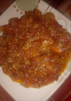 A picture of Baingan ka bharta.