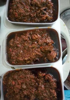 A picture of Ofada stew.