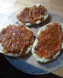 Mini pizzas en sartén sin gluten