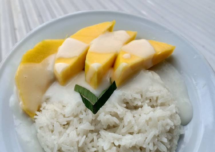 Resep Manggo sticky rice Anti Gagal