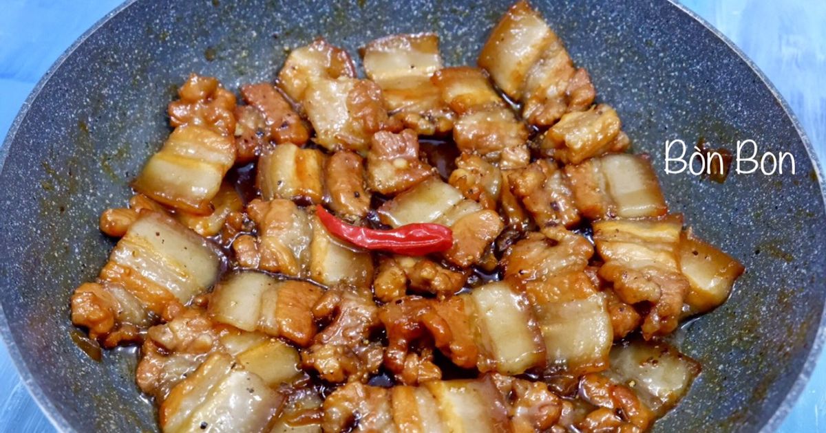 Cách Làm Món Thịt Ba Rọi Kho Tiêu của Bòn Bon - Cookpad