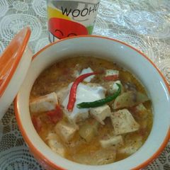 A picture of Safed paneer.