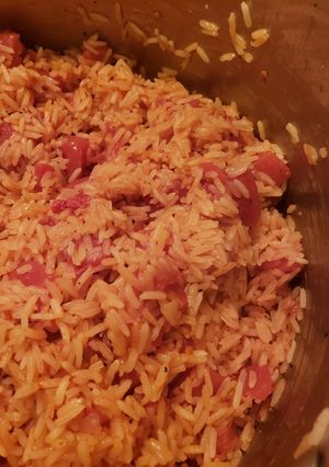 A picture of Spanish Rice.