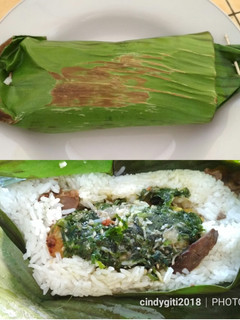 Foto resep Nasi Bakar Ayam Dengan Sambal Daun Melinjo Mix Teri Asin Pedas