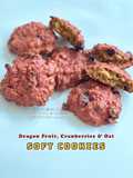 Dragon Fruit, Cranberries & Oat Soft Cookies