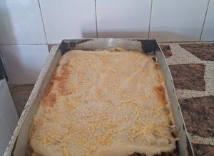 Una foto de Pastel de carne mixto de papas y boniato🥔🍠🥩