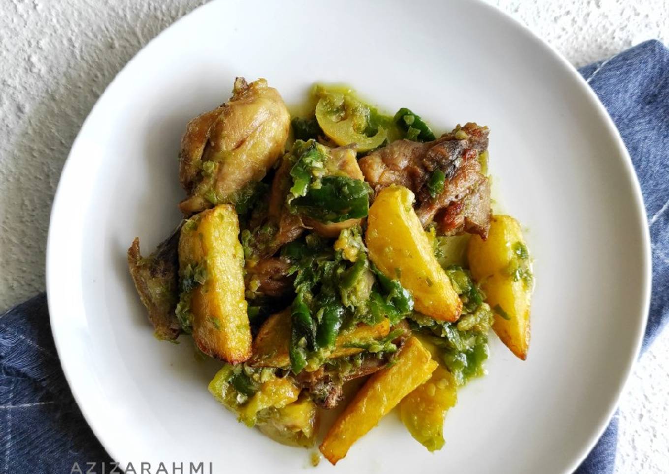 Ayam Kentang Cabe Ijo
