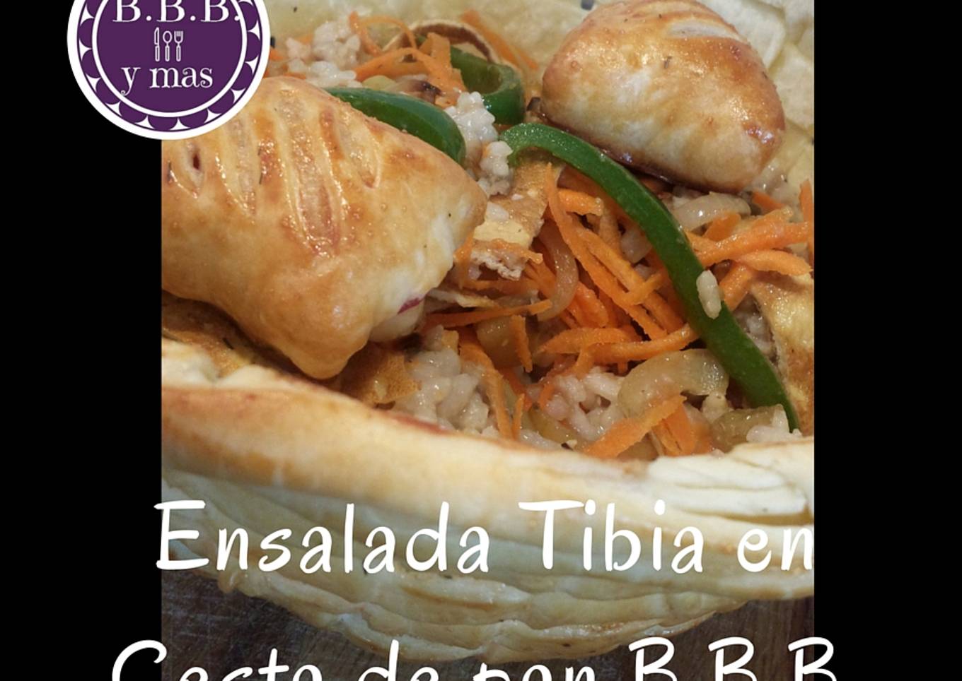 Ensalada tibia con lentejas y verduras