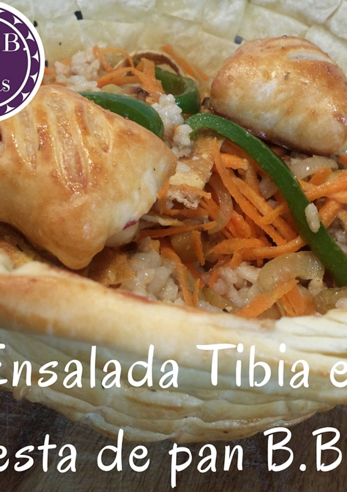 Una foto de Ensalada tibia con lentejas y verduras
