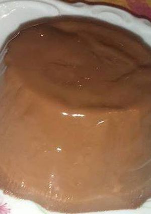Una foto de Panna Cotta de Chocolate
