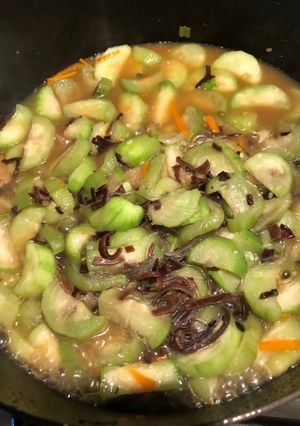 Hình của món Mướp xào.