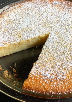A picture of Impossible Coconut Pie.