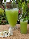 Limonada de albahaca y menta