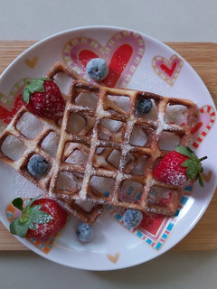 窗框格子鬆餅 的食譜成品照片