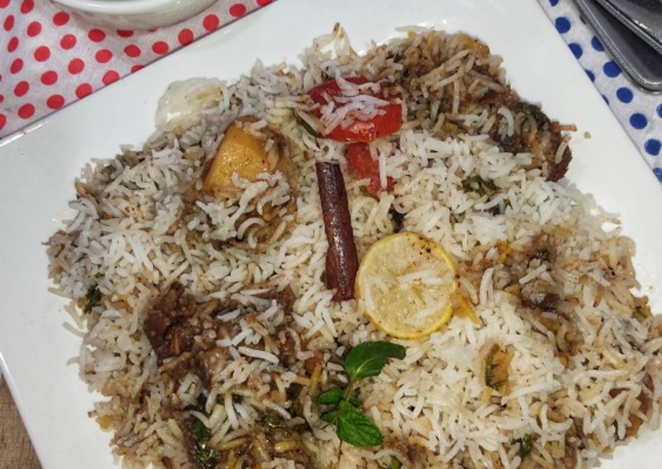 White Mutton Biryani