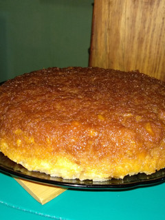 Una foto de Budín de pan con coco