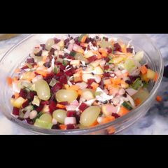 A picture of Kachumbar fruit salad.