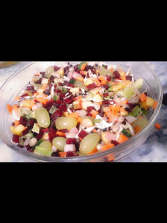 A picture of Kachumbar fruit salad.