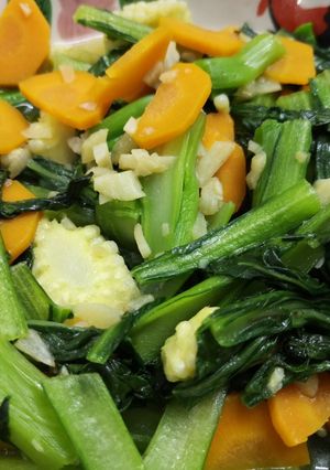 A picture of Stir fried cauliflower (清炒菜心花).