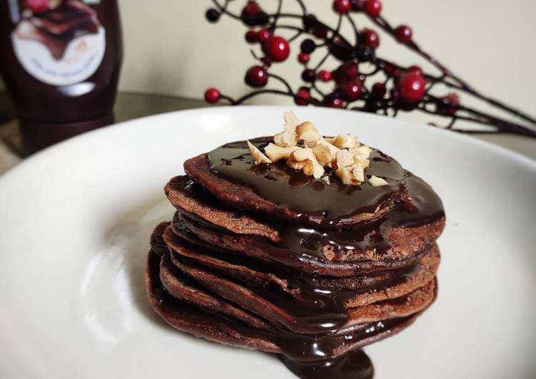 Recipe of Homemade Chocolate Pancakes