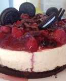 Cheesckey de frutos rojos y oreo SIN HORNO!