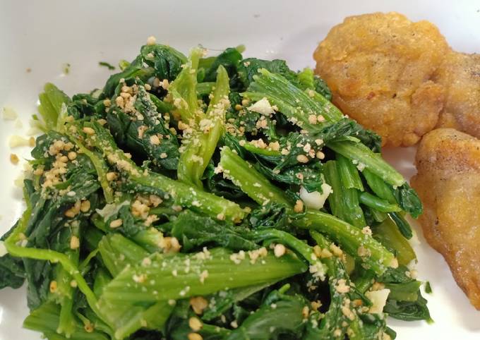 Resep Korean Spinach Side Dish (Bayam ala Korea)