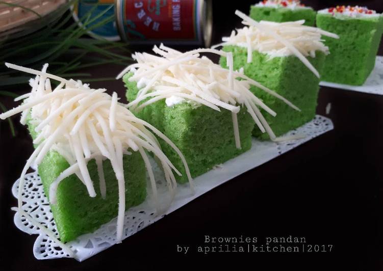 Brownies Pandan kukus Ny.liem