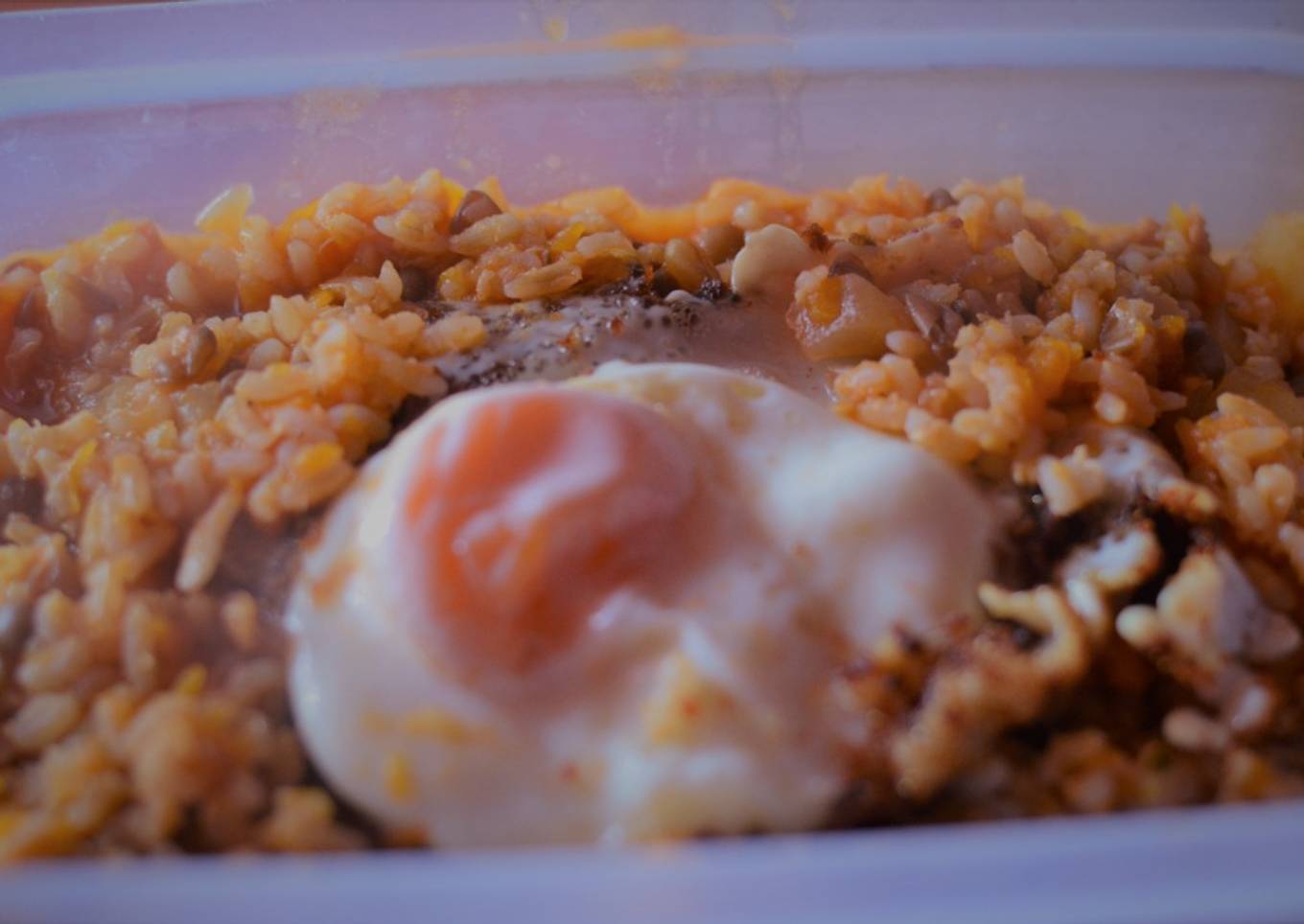 Arroz integral con verduras y pollo
