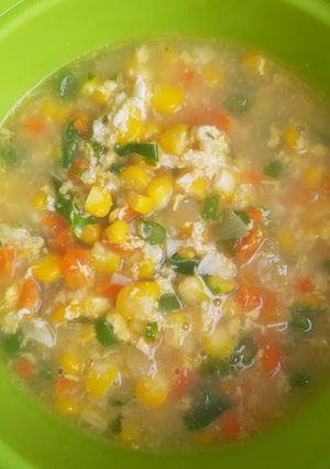 Foto resep Sup jagung telur🌽