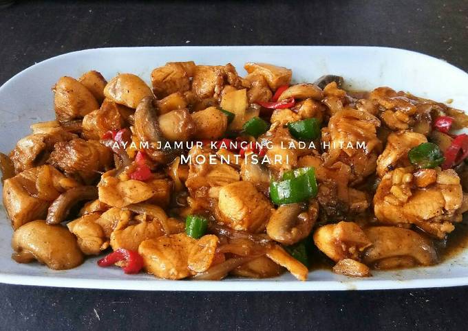 Resep memasak Ayam jamur lada hitam dijamin gurih