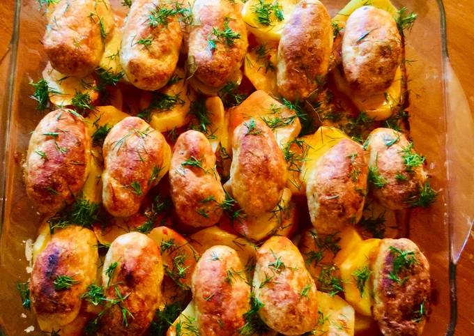 Картошка с мясом и сыром в духовке - пошаговый рецепт с фото на пластиковыеокнавтольятти.рф