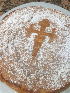 Una foto de Tarta de Santiago