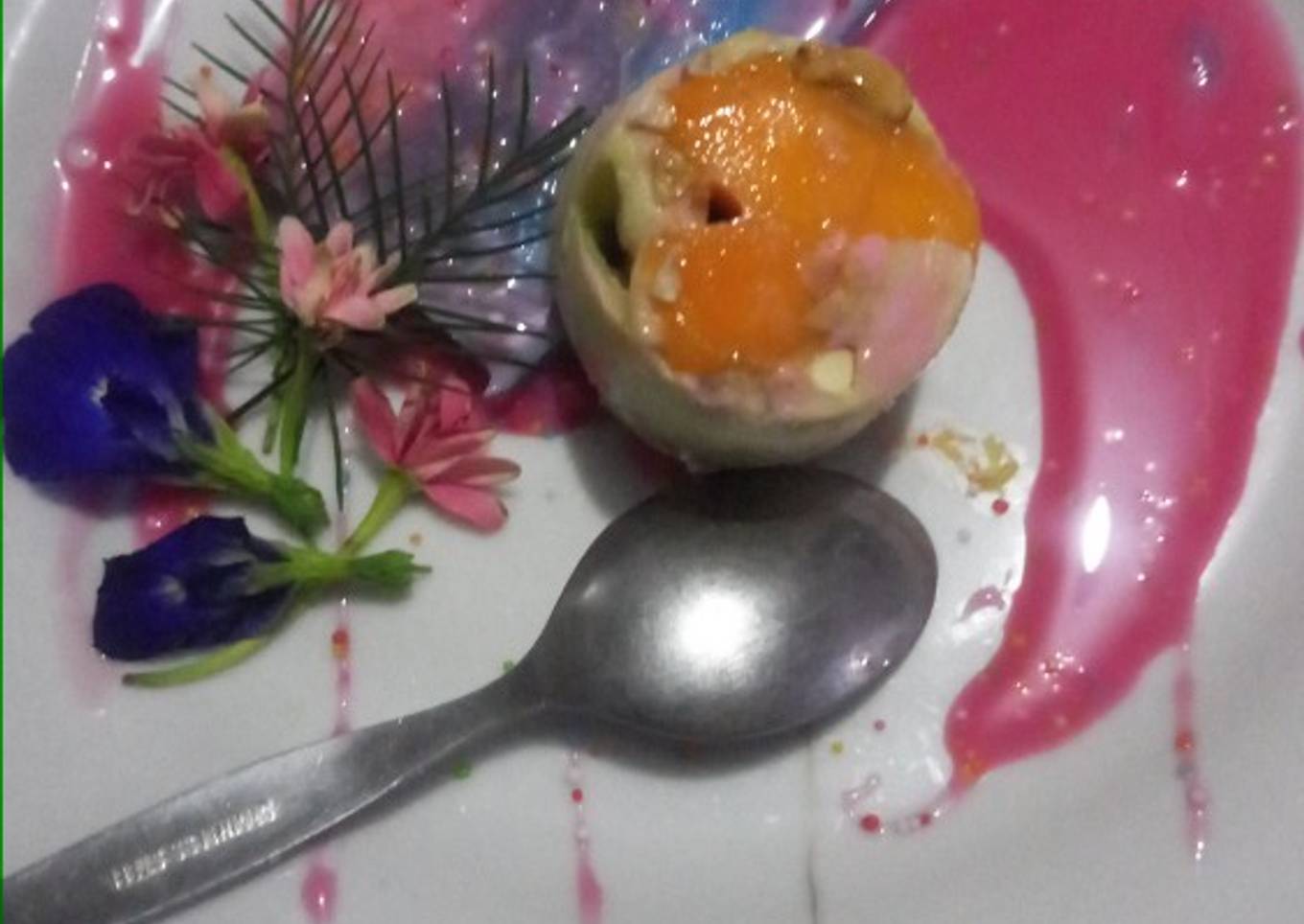 Es kue gabus pelangi