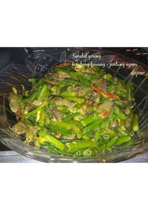 Foto resep Sambal goreng kembang bawang+jantung ayam