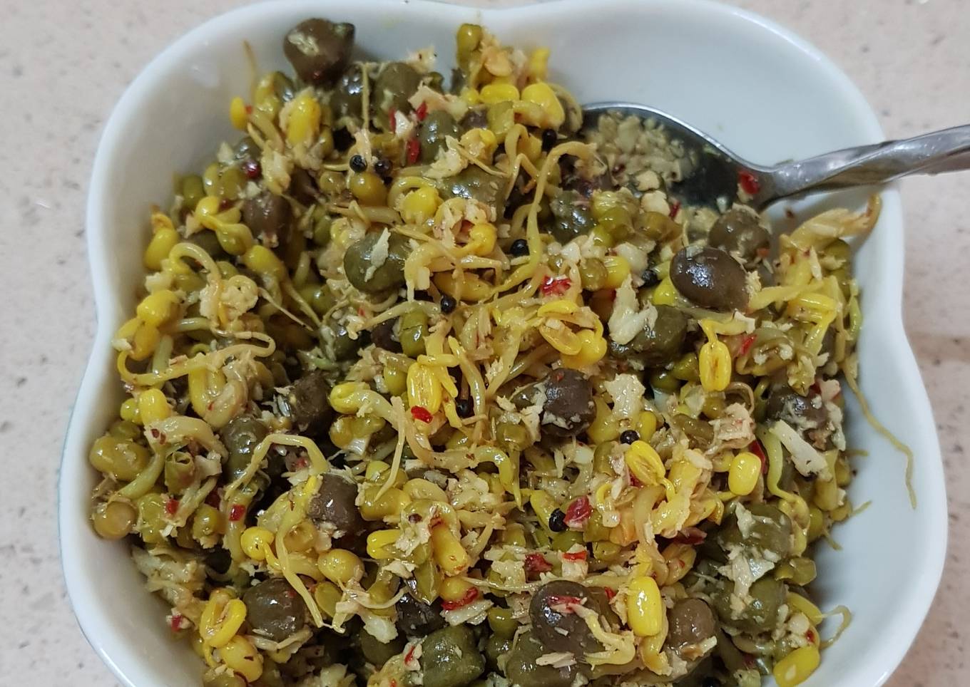 Sprouted grain stir fry