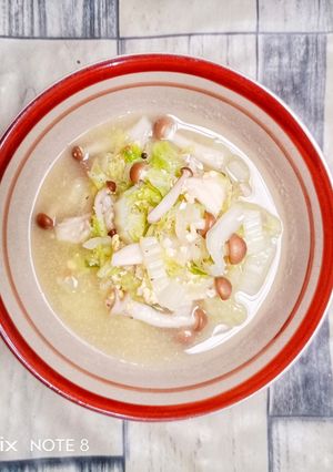Foto resep Sawi Putih dan Jamur Shimeji Kuah