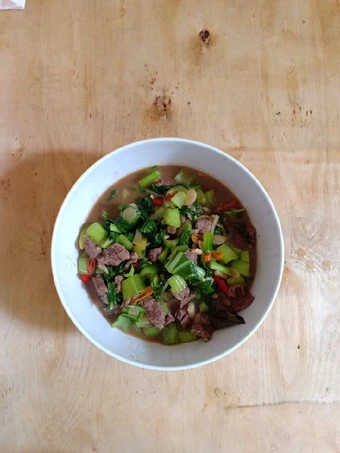 Langkah Gampang Menyiapkan Resep Cah daging pakchoy Anti Ribet, Enak Banget