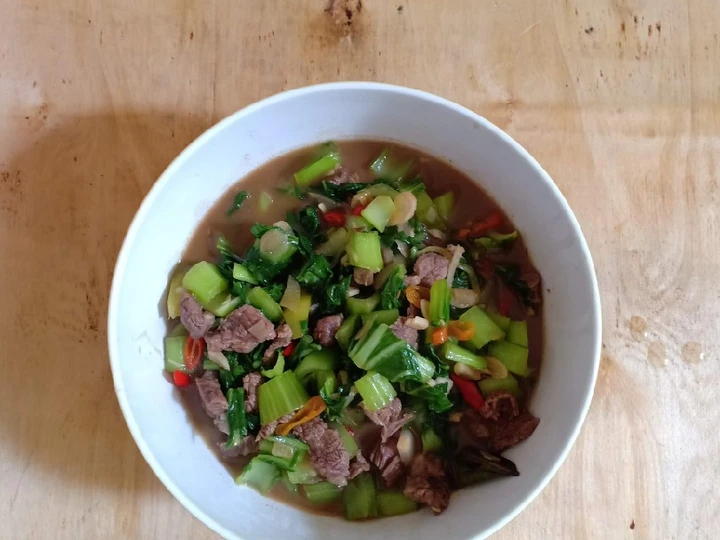 Langkah Gampang Menyiapkan Resep Cah daging pakchoy Anti Ribet, Enak Banget