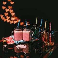A picture of Pomogranate milkshake.